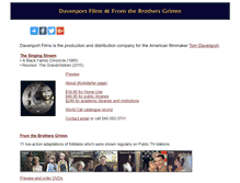 Tablet Screenshot of davenportfilms.com